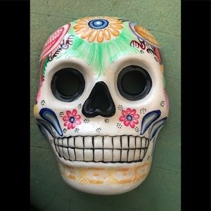 Made in Mexico Ceramic Skeleton Mask